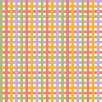 Colorful checkered seamless pattern with geometric lines on a white background. Vector retro illustration