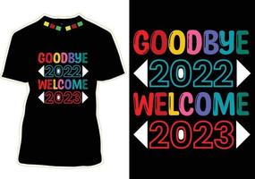 Happy New Year T-shirt Design vector