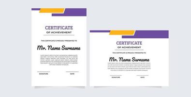 modern certificate template with realistic texture diamond shaped on the ornament and modern vector