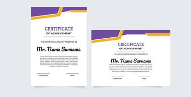 certificate of appreciation border template with luxury badge and modern line and shapes. For award, business vector