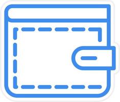 Wallet Icon Style vector