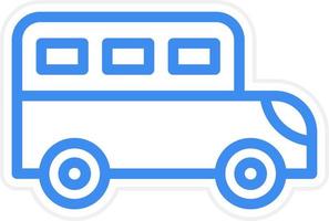 School Bus Icon Style vector