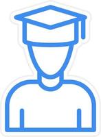 Student Icon Style vector