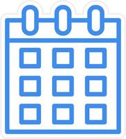 estilo de icono de calendario vector