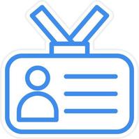 Student Card Icon Style vector