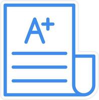 Exam Result Icon Style vector