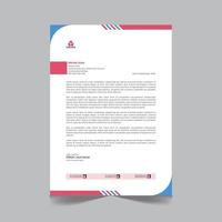 Professional creative letterhead template design for your business vector