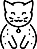 line icon for cat vector