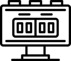 line icon for score vector