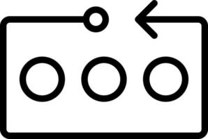 line icon for ongoing vector