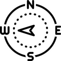 line icon for west vector