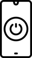 line icon for on vector