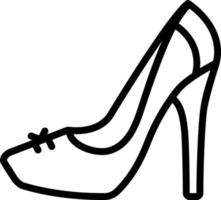 line icon for heel vector