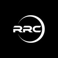 diseño del logotipo de la letra rrc en la ilustración. logotipo vectorial, diseños de caligrafía para logotipo, afiche, invitación, etc. vector