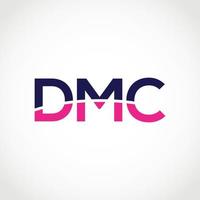 letra dmc, logotipo inicial de la letra d m y c, vector de diseño del logotipo de la letra dmc.