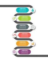 Presentation Business road map infographic template vector