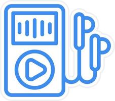 Audio Player Icon Style vector