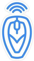 Wireless Mouse Icon Style vector