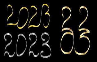 lettering 2023 serpentine vector