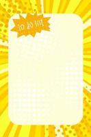 test tube template vector image to-do list