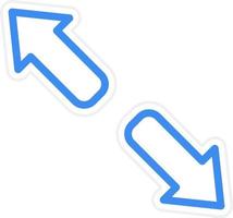 Resize Icon Style vector