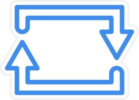 Rectangular Arrow Icon Style vector