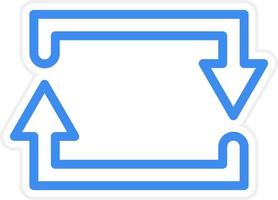 Rectangular Arrow Icon Style vector