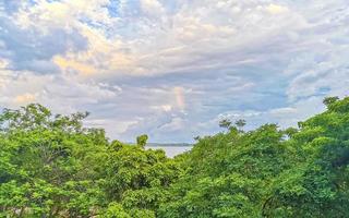 Extremely natural panorama surfer waves at beach Puerto Escondido Mexico. photo