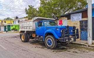 Playa del Carmen Quintana Roo Mexico 2022 Mexican trucks cargo transporter delivery cars Playa del Carmen Mexico. photo