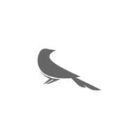 Magpie logo icon illustration design vector