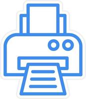 Printer Icon Style vector