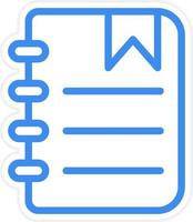Notepad Icon Style vector