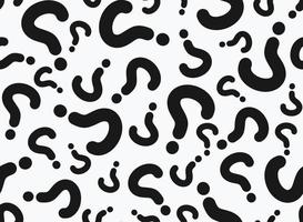 Seamless pattern from of question marks. vector