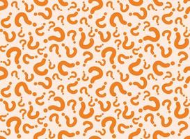 Seamless pattern from of question marks. vector