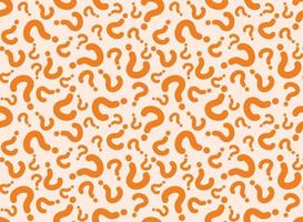 Seamless pattern from of question marks. vector