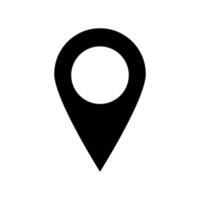 Pin icon. Location sign for graphic design, logo, web, UI, mobile app. EPS10 vector