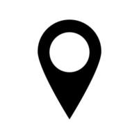 Pin icon. Location sign for graphic design, logo, web, UI, mobile app. EPS10 vector