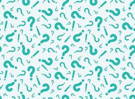 Seamless pattern from of question marks. vector