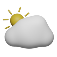 3D-Wettersymbol, perfekt als zusätzliches Element in Ihren Vorlagen, Postern und Bannerdesigns png