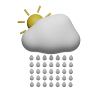 3D-Wettersymbol, perfekt als zusätzliches Element in Ihren Vorlagen, Postern und Bannerdesigns png