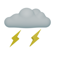 Icône météo 3D, parfaite pour être utilisée comme élément supplémentaire dans vos modèles, affiches et conceptions de bannières png