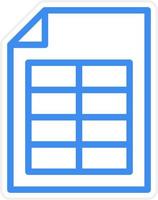 Spreadsheet Icon Style vector