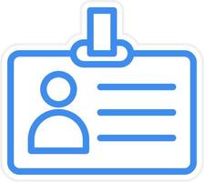 Id Card Icon Style vector