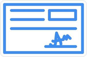 Cheque Icon Style vector