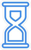 Sand Clock Icon Style vector