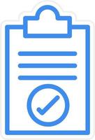 Completed Tasks Icon Style vector