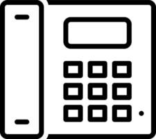 line icon for telephone vector