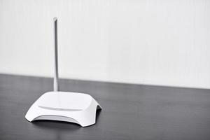 WiFi wireless router, copy space. photo