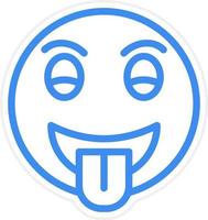 Tongue Out Icon Style vector