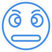 Rolling Eyes Icon Style vector